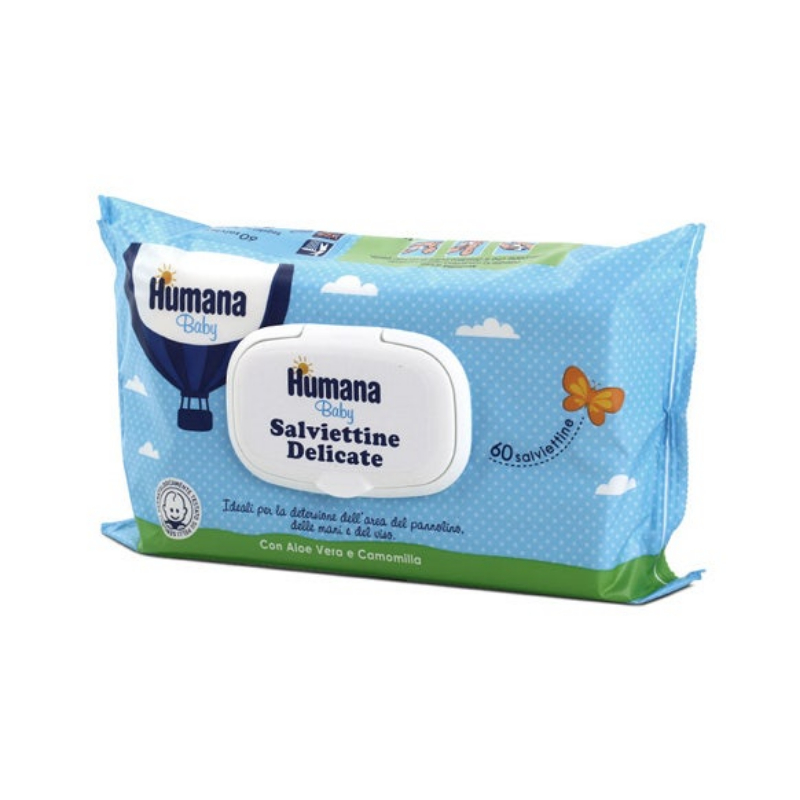 Humana Baby Salviettine Delicate 72 Pezzi : : Prima infanzia