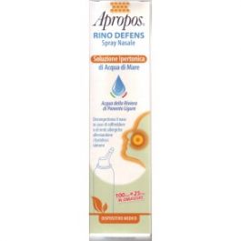 Apropos Rino Defens spray nasale soluzione ipertonica con acqua di mare  100ml + 25ml IN OMAGGIO